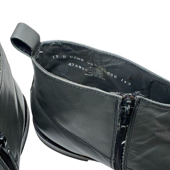Stacy Adams Dark Gray Leather Button Ankle Boots main image 5